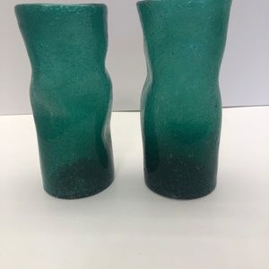 Murano Pulegoso Glass Vase Mid-Century Modern 6.25 " Tall x 2.75" Width